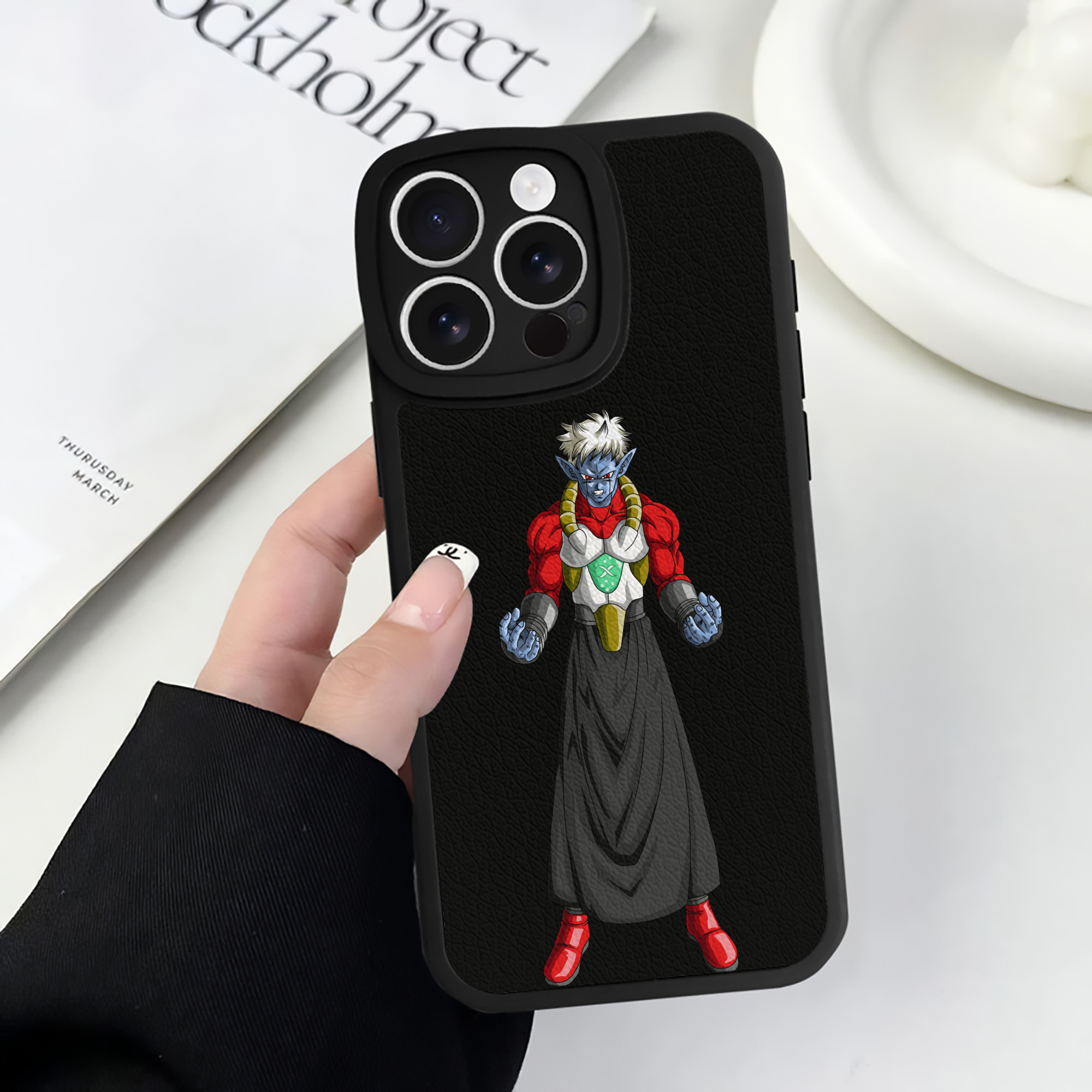（画像用） ドラゴンボール DRAGON BALL 【iPhone 16シリーズ対応】シリコンスマホケース（レザー調） 材質：シリコン